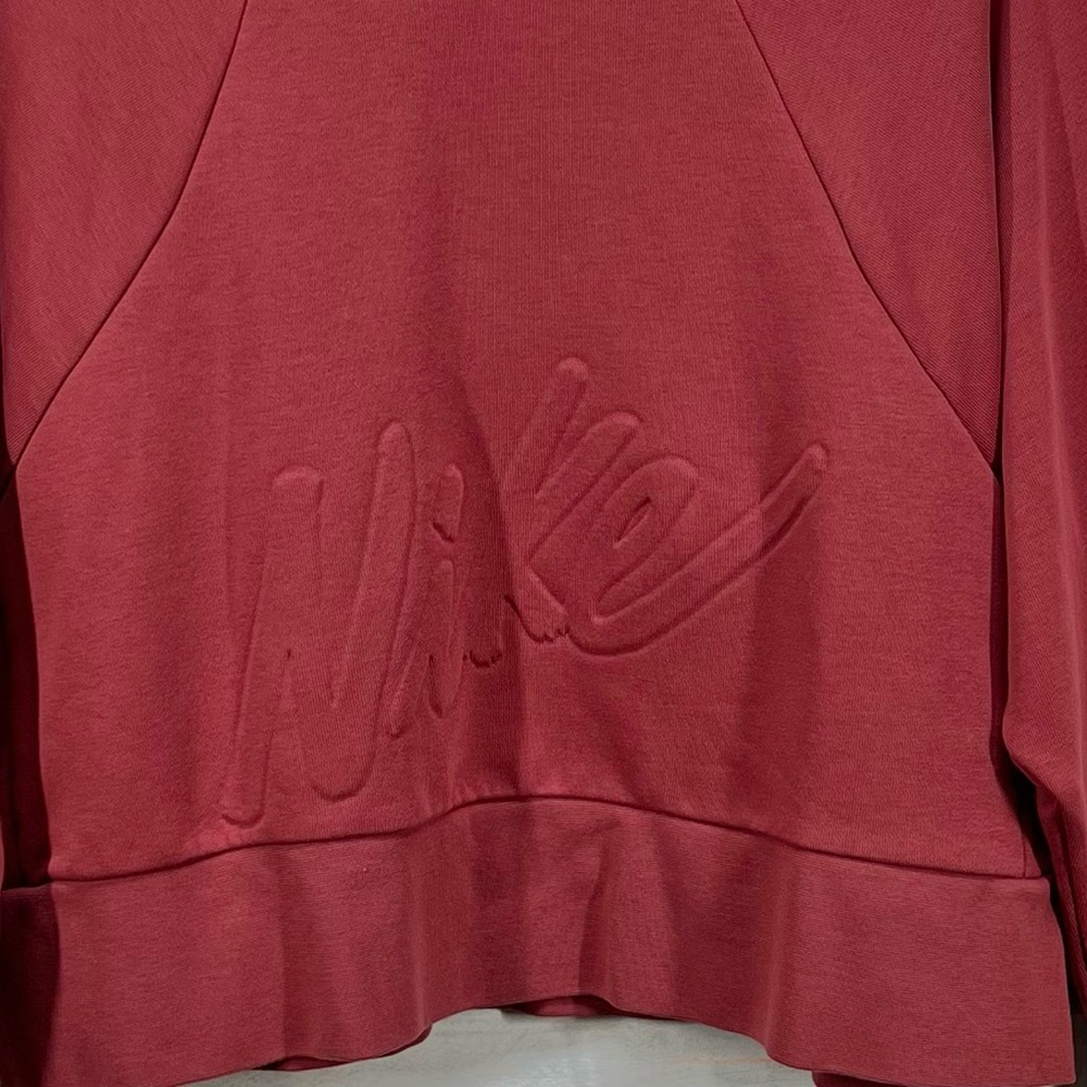 Nike Dri Fit Cedar Get Fit Lux Fleece Sweatshirt Womens Large Athleisure Gym - Picture 3 of 12